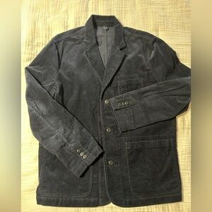 Gap Corduroy Blazer Navy 3 Button Large